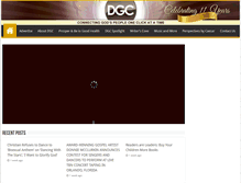 Tablet Screenshot of dallasgospelconnection.com